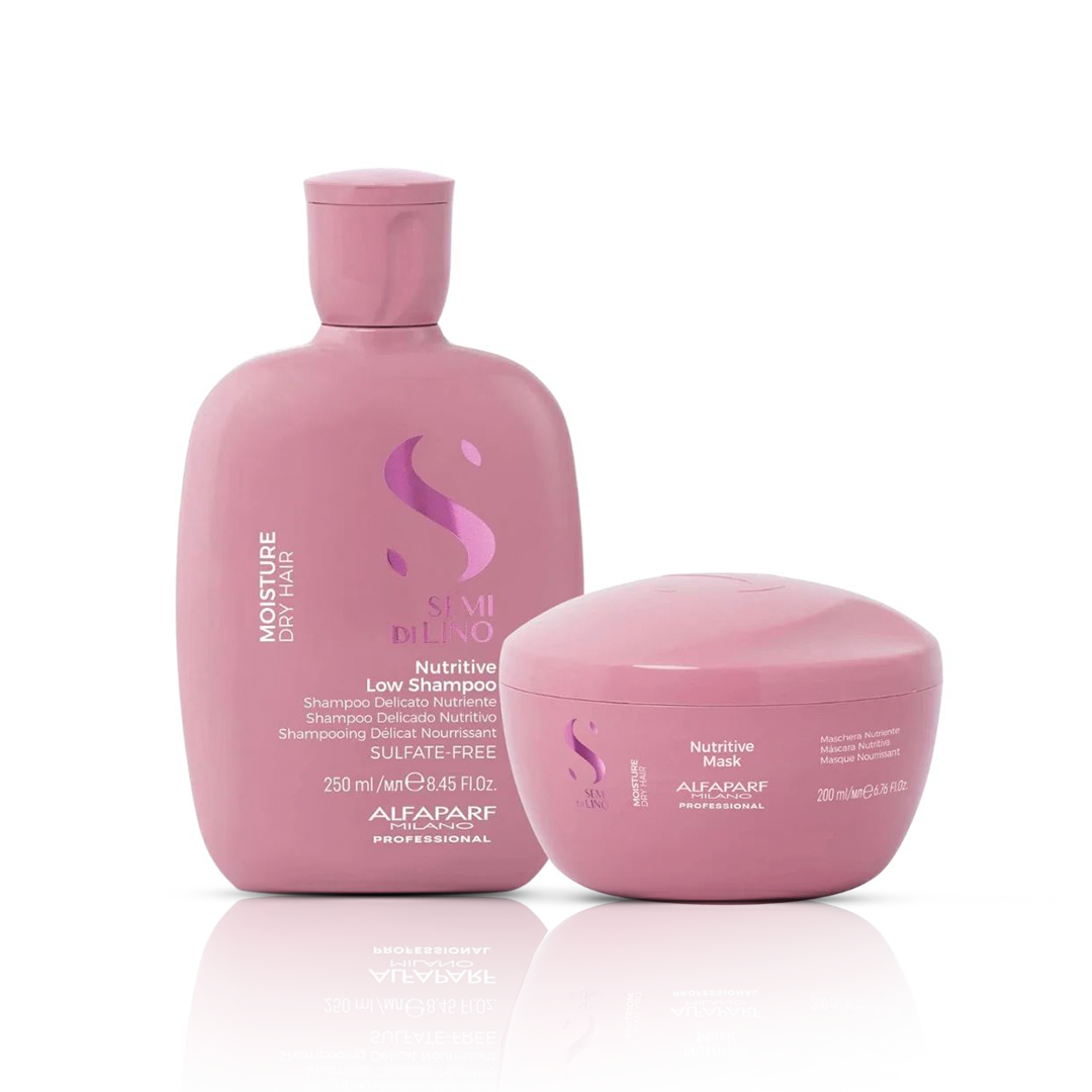 ALFAPARF SEMI DI LINO – Pack Nutritive Shampoo + Mask Alfaparf