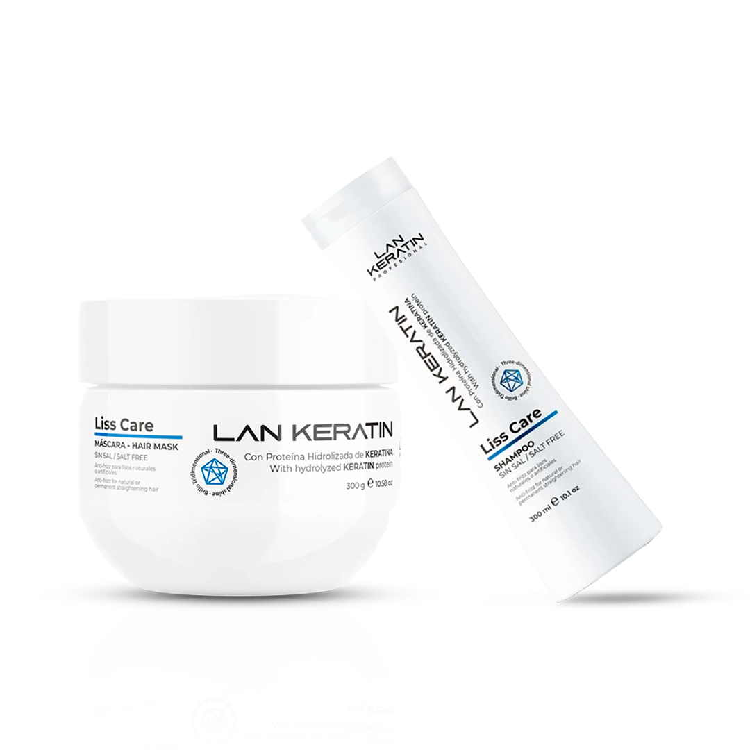 Duo Shampoo + Mascarilla Lan Keratin liss care