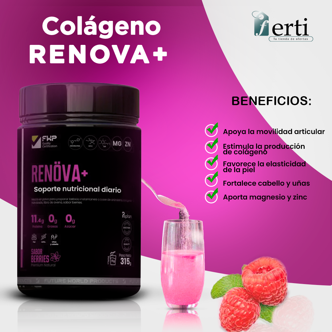 COLÁGENO RENOVA+ CON BIOPEPTIDOS ACTIVOS