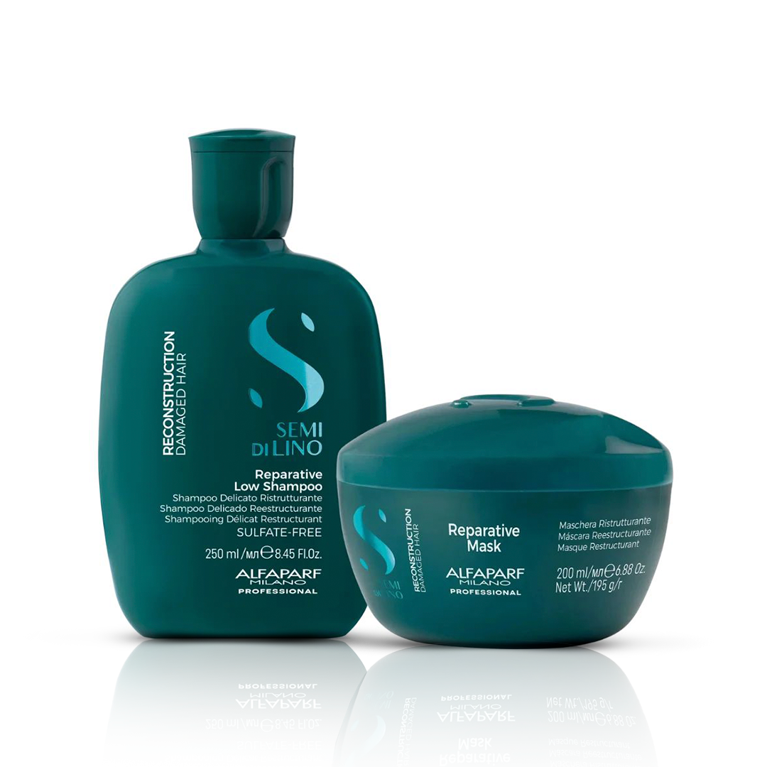 SEMI DI LINO – Pack Reparative Shampoo + Mask Alfaparf