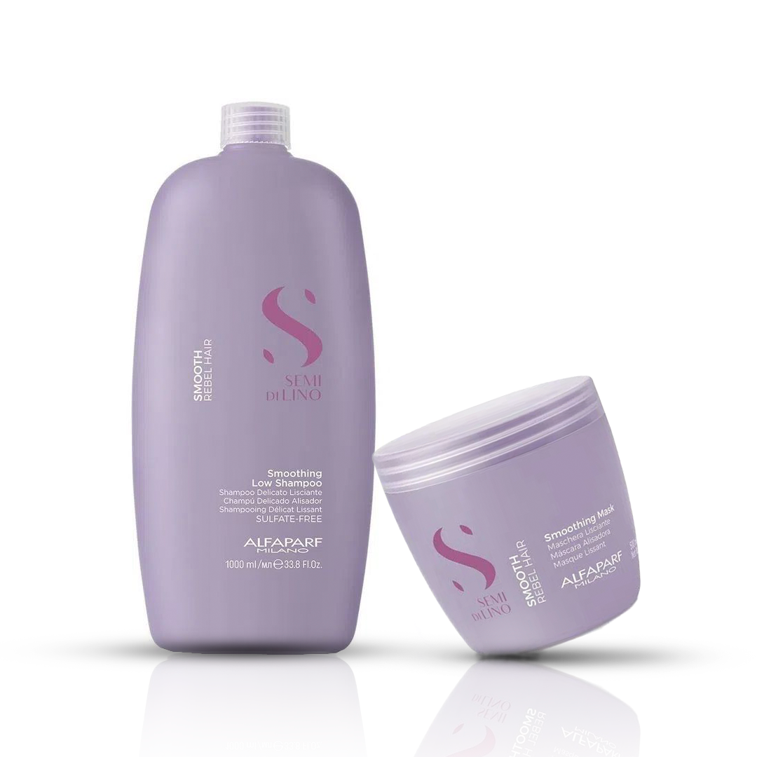 SEMI DI LINO – Pack Smoothing Shampoo  + Mask Alfaparf