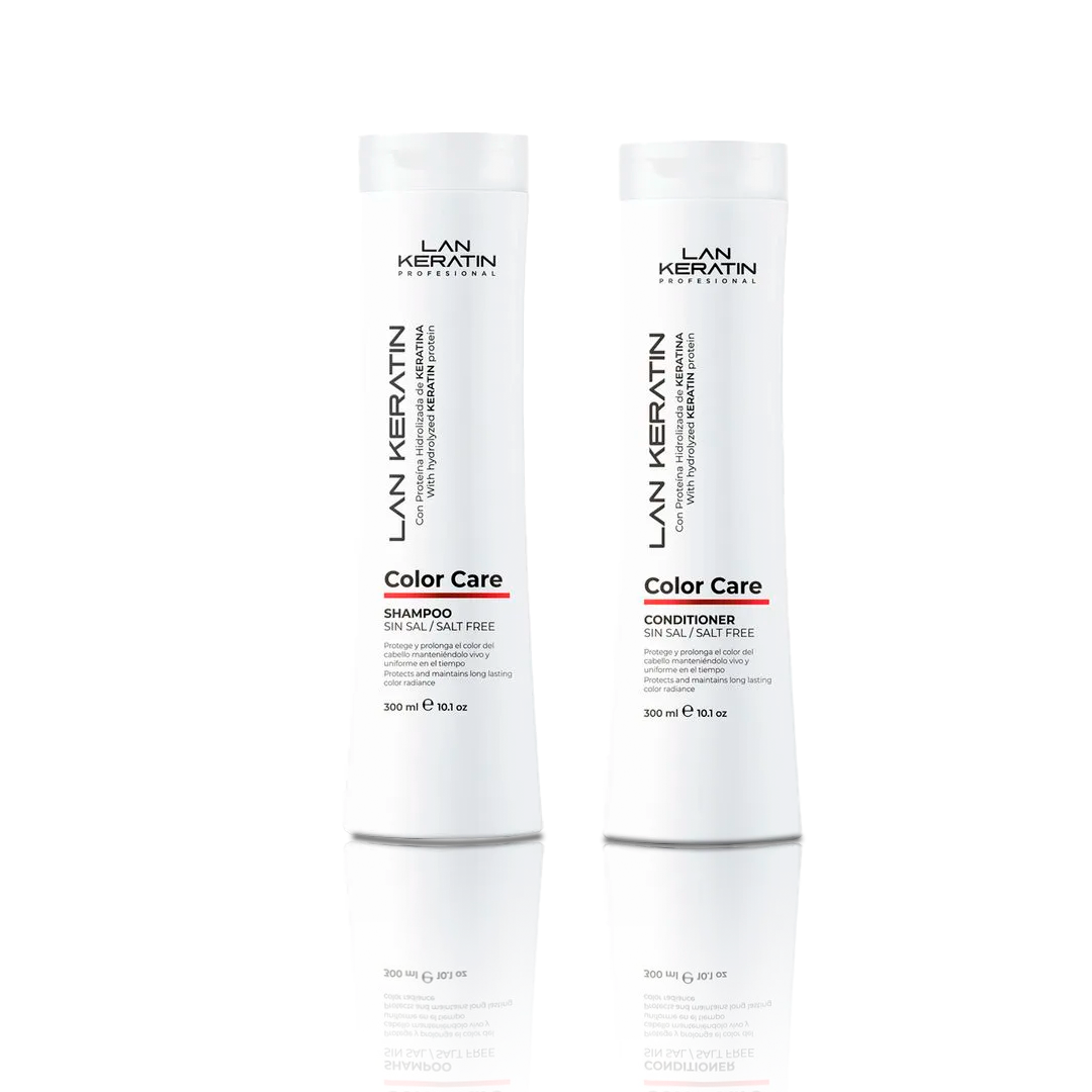 Duo shampoo + Acondicionador color care Lan Keratin 300ml