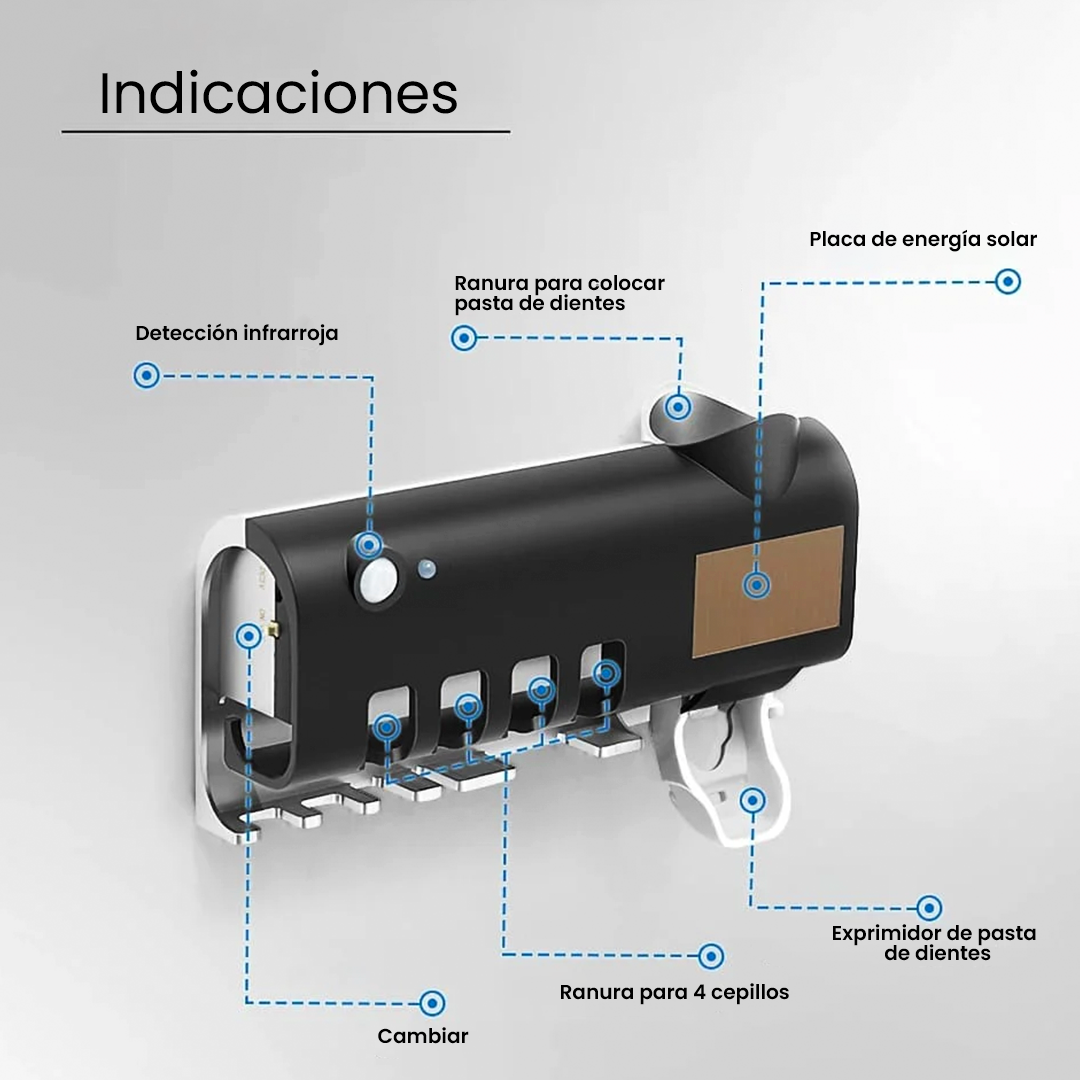 Porta Cepillos Esterilizador De Luz UV-A