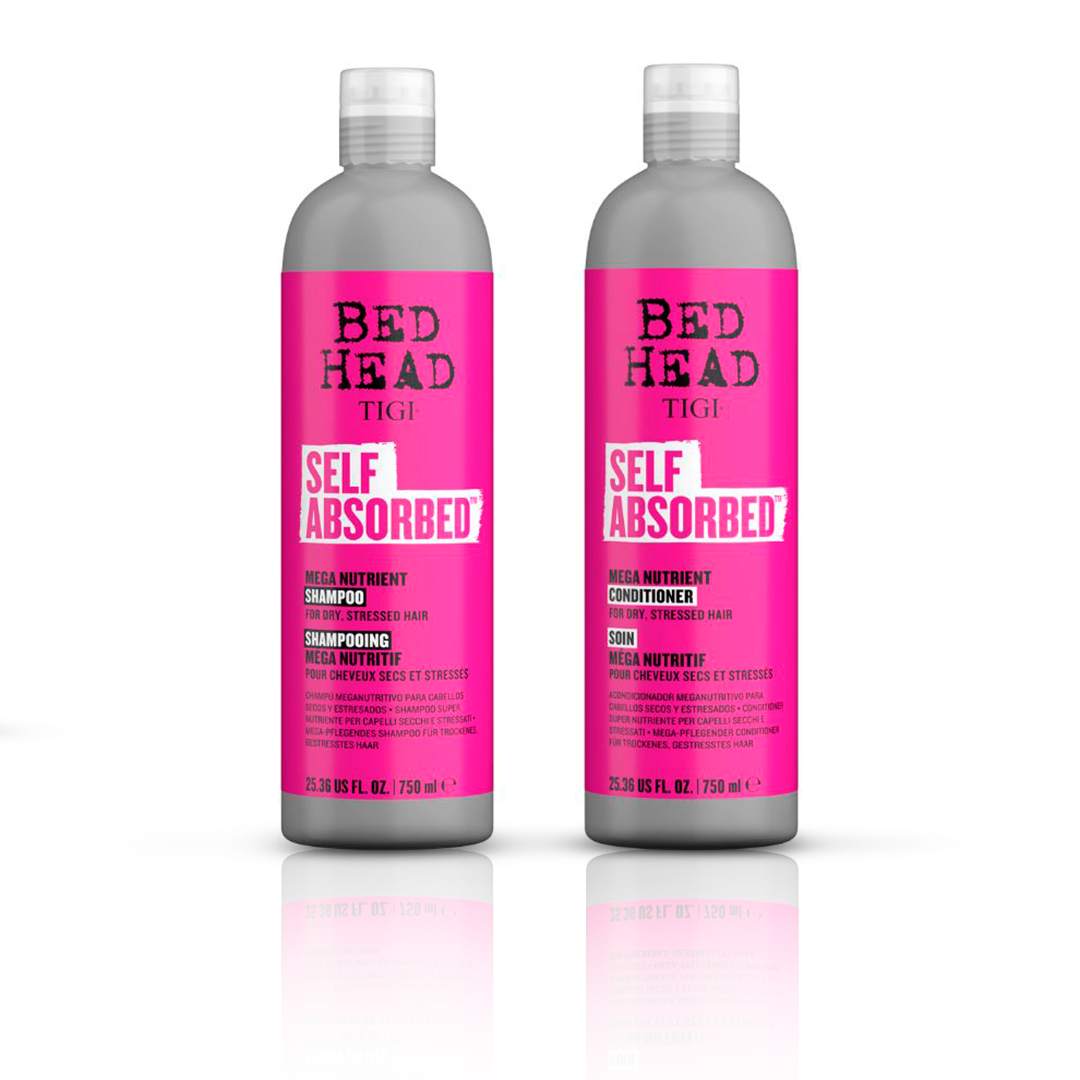 TIGI Dúo Bed Head Self Absorbed Shampoo + Acondicionador 750ml.